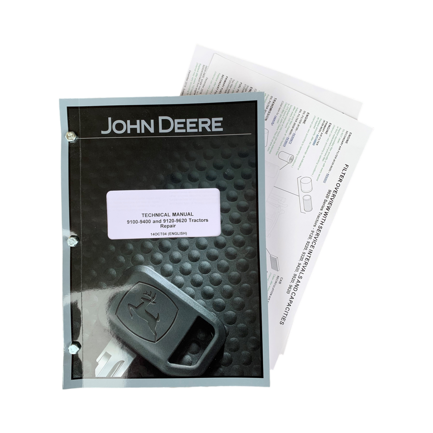 JOHN DEERE 9100 9200 9300 9400 TRACTOR REPAIR SERVICE MANUAL + !BONUS!