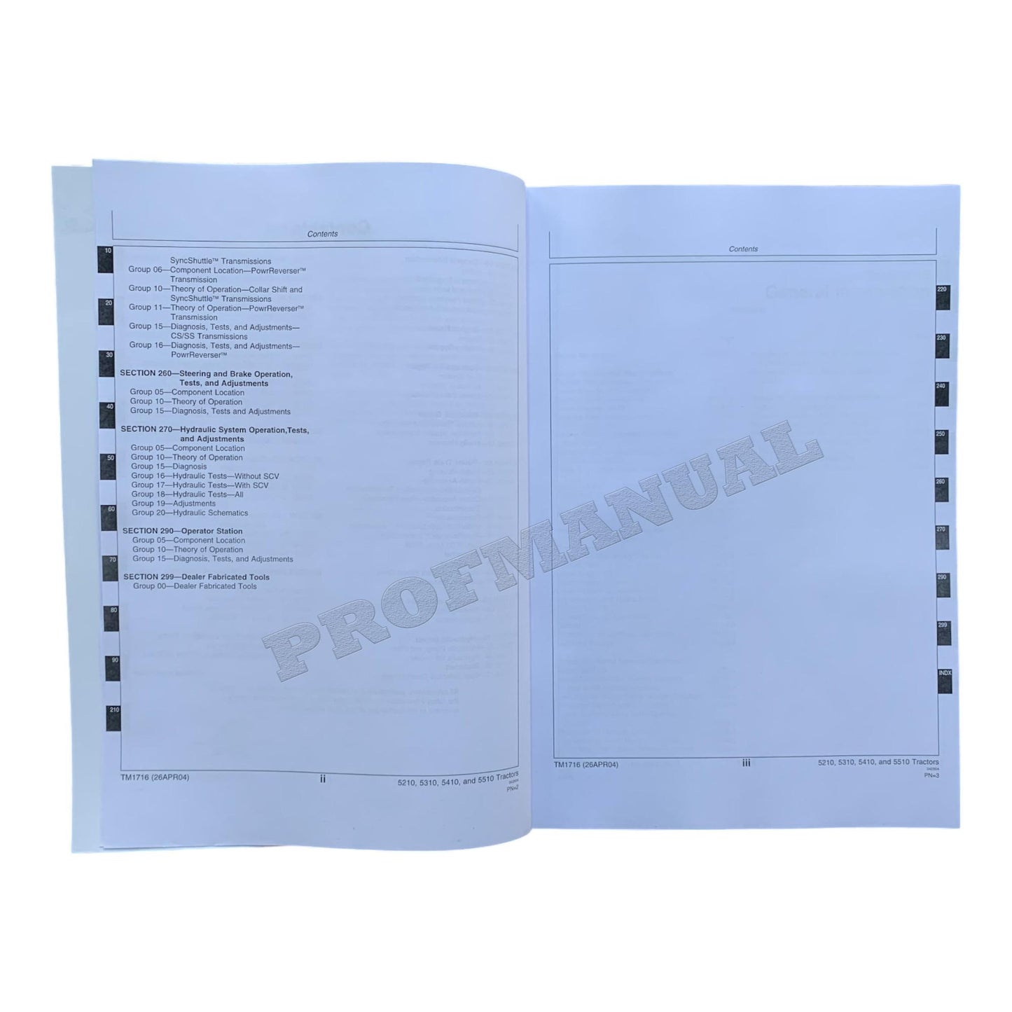 JOHN DEERE 5210 5310 5410 5510 TRACTOR REPAIR SERVICE MANUAL TM1716 +BONUS!