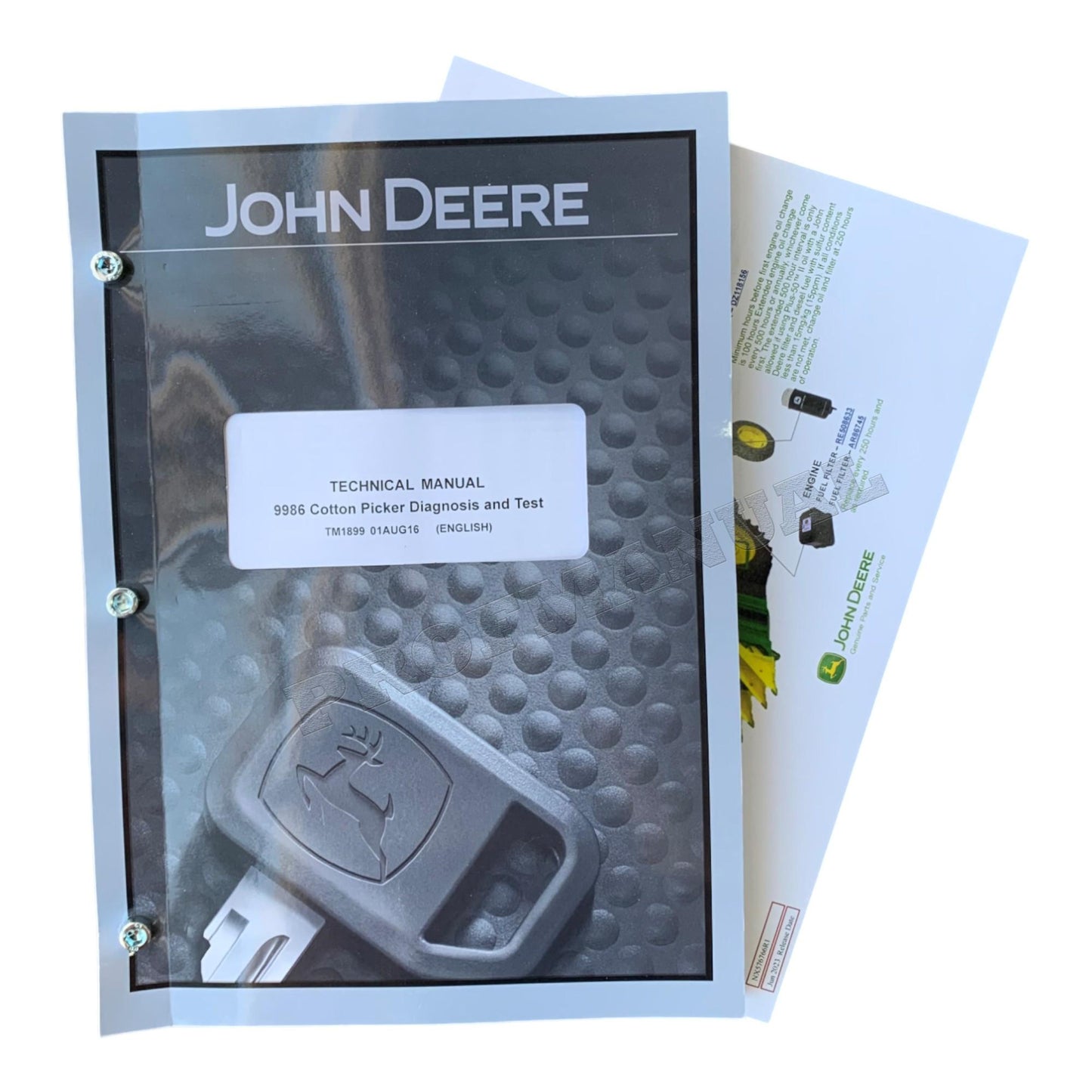 JONH DEERE 9986 COTTON PICKER DIAGNOSTIC SERVICE TECHNICAL MANUAL TM1899 + BONUS