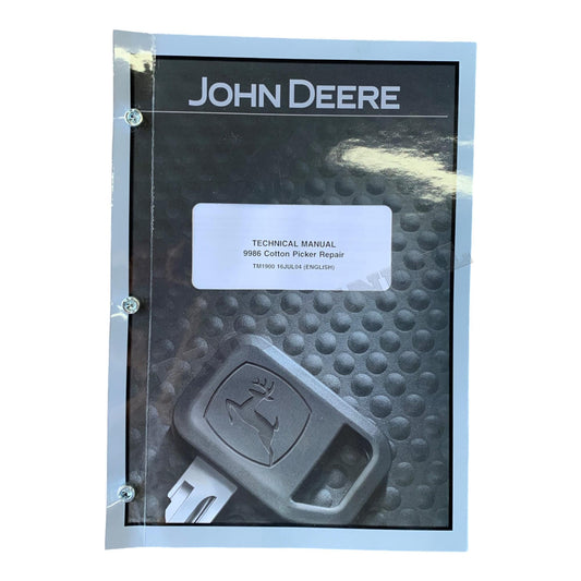 JONH DEERE 9986 COTTON PICKER REPAIR SERVICE MANUAL TM1900