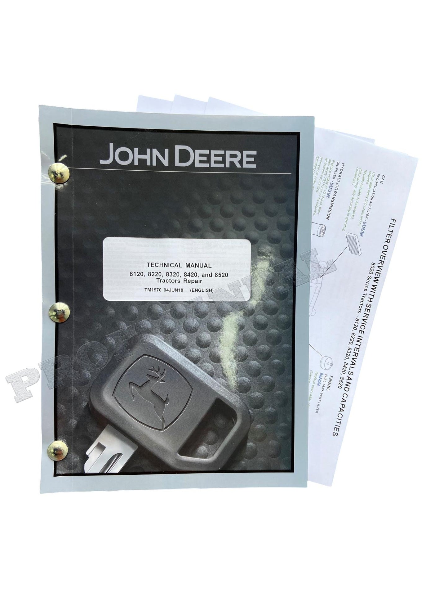 JOHN DEERE 8120 8220 8320 8420 8520 TRACTOR REPAIR SERVICE MANUAL + !BONUS!