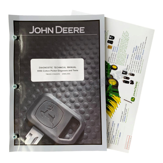 JONH DEERE 9996 BAUMWOLLPFlücker Diagnose-Servicehandbuch TM2253