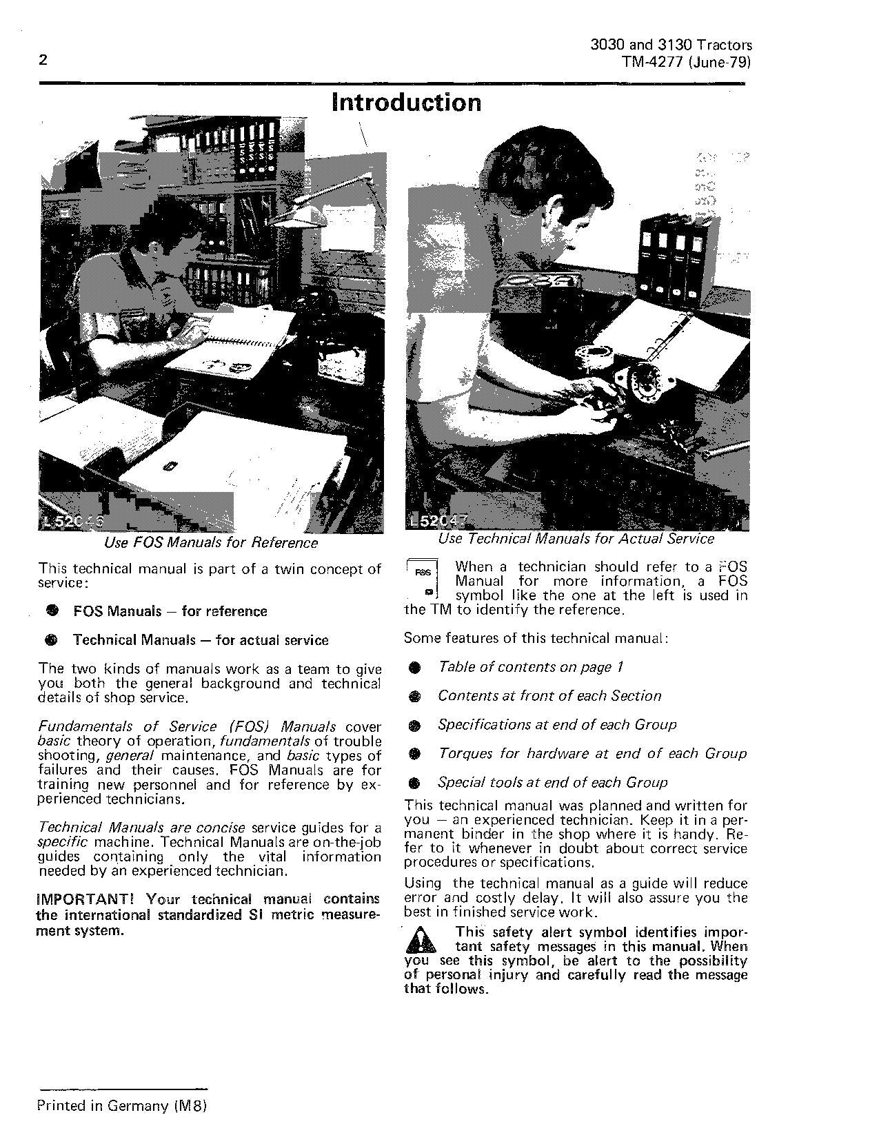 JOHN DEERE 3030 3130 TRACTOR SERVICE REPAIR TECHNICAL MANUAL TM4277