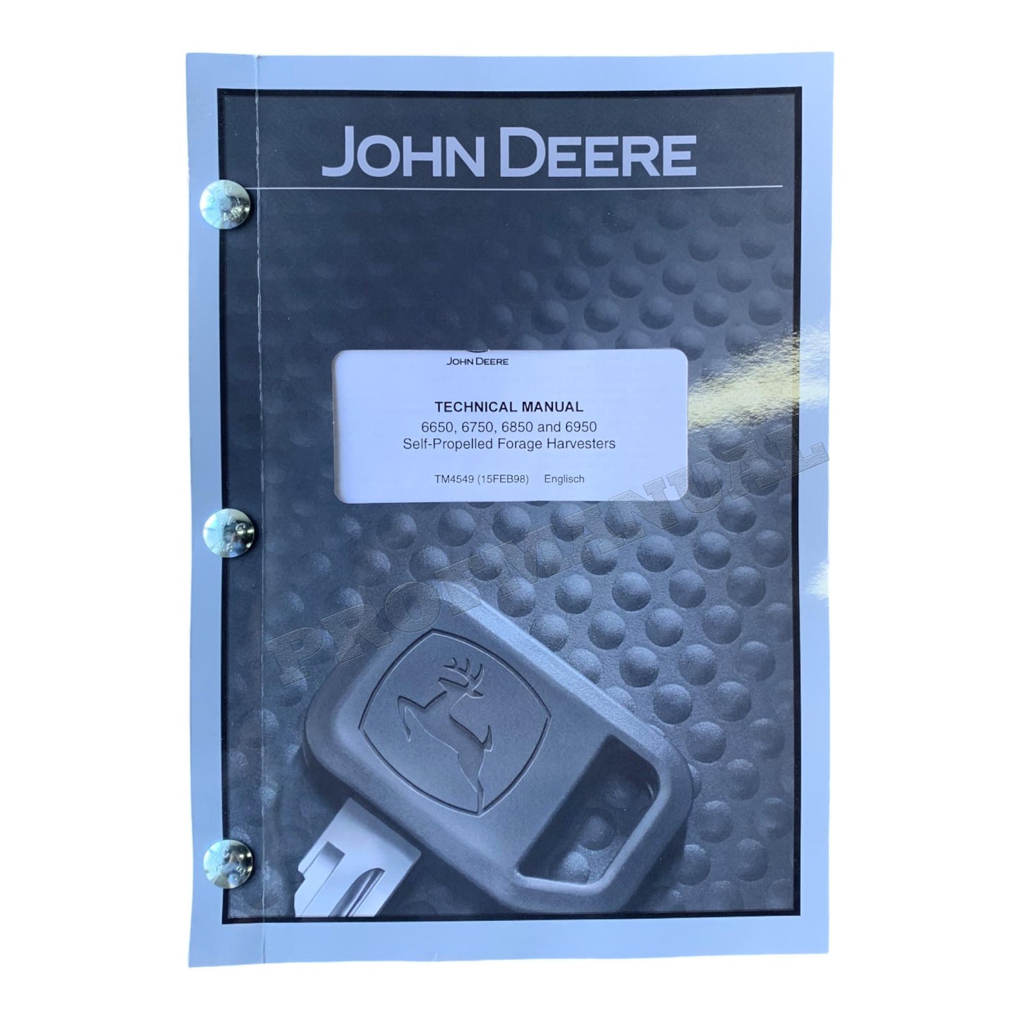 JOHN DEERE 6650 6750 6850 6950 HARVESTER SERVICE MANUAL TM4549 SER 000000-503680