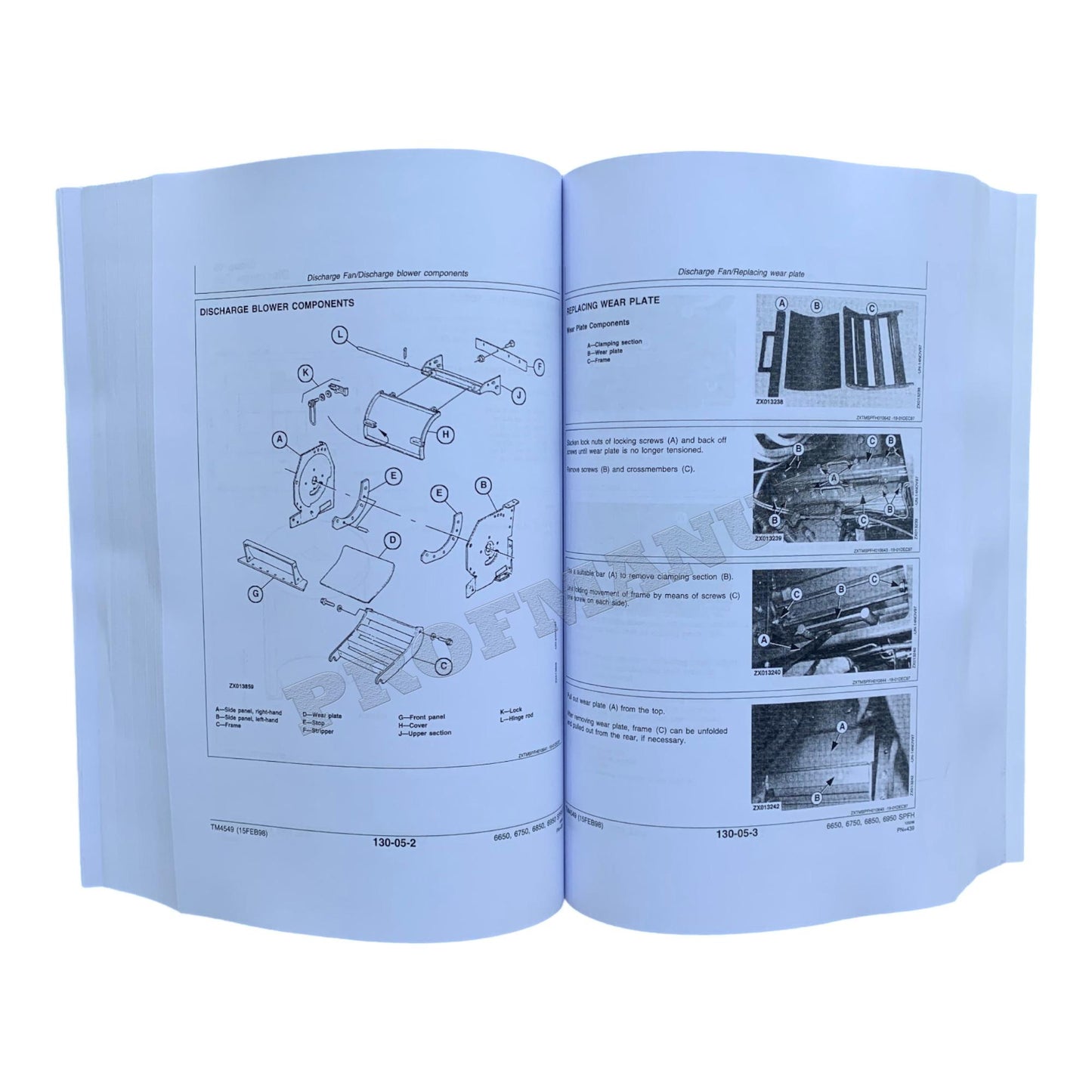 JOHN DEERE 6650 6750 6850 6950 HARVESTER SERVICE MANUAL TM4549 SER 000000-503680