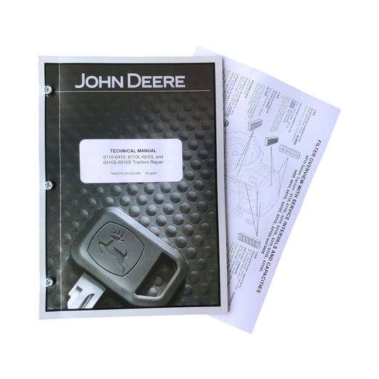 JOHN DEERE 6110 6210 6310 6410 6110L TRACTOR REPAIR SERVICE MANUAL +BONUS!