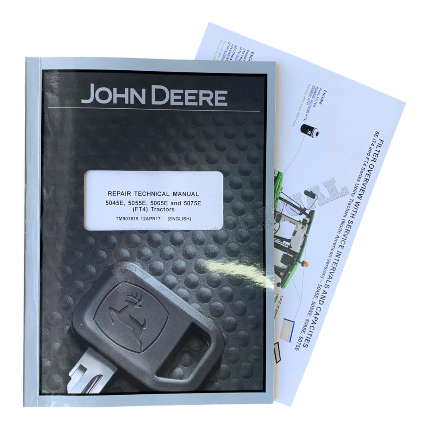 JOHN DEERE 5045E 5065E 5055E 5075E TRACTOR REPAIR SERVICE MANUAL TM901519 +BONUS