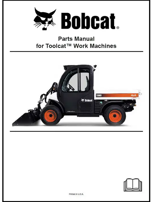 Manuel du catalogue des pièces détachées de la machine de travail Bobcat 5600 Toolcat A94Y11001-