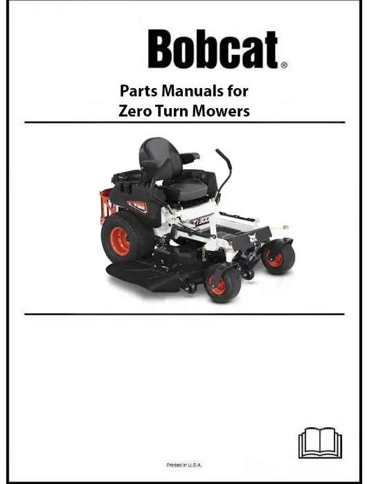 Catalogue de pièces détachées pour tondeuse à gazon Bobcat ZT6100 Manuel 999601300101-