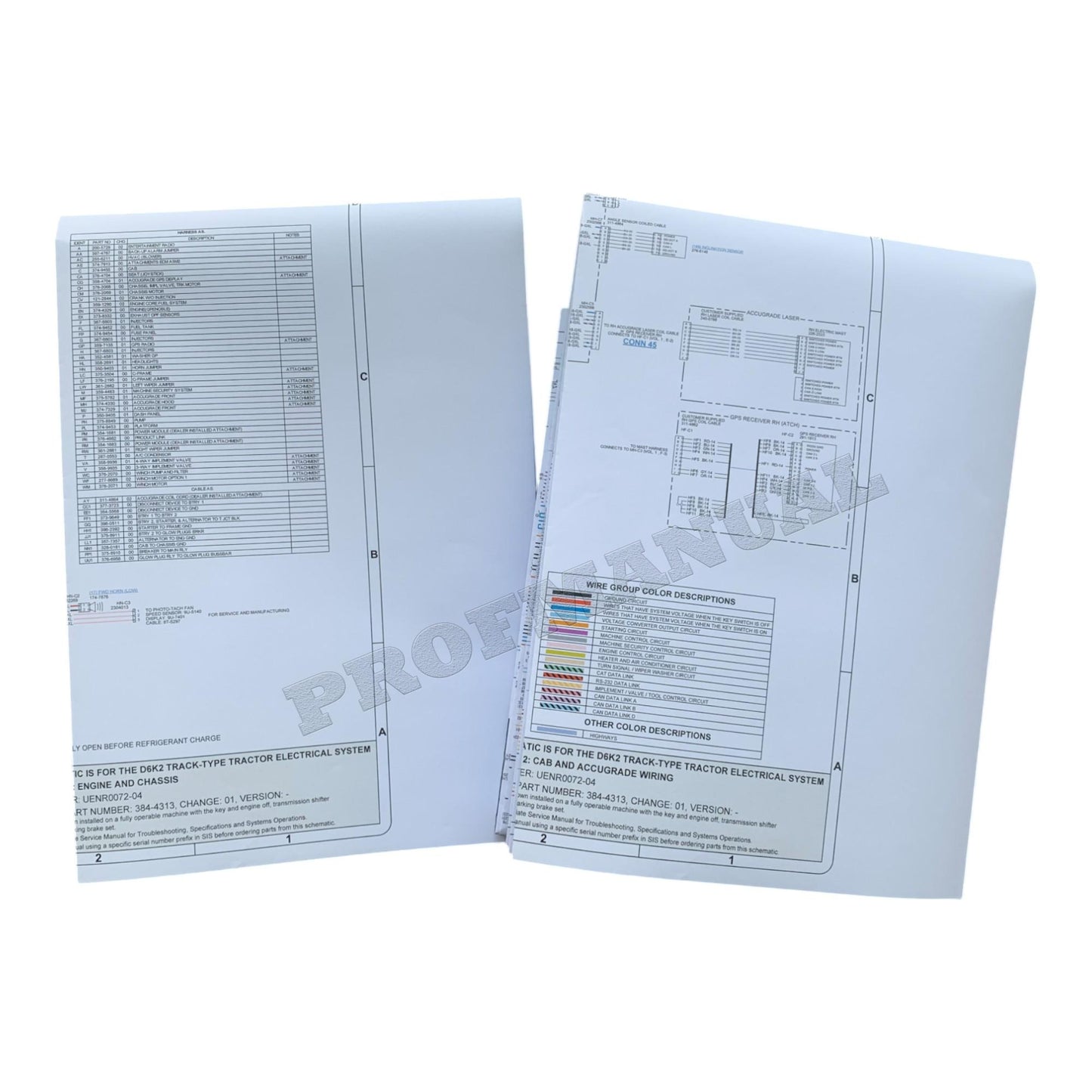 Caterpillar D6K2 Tractor Electrical Hydraulic Schematic Manual *Send serial number