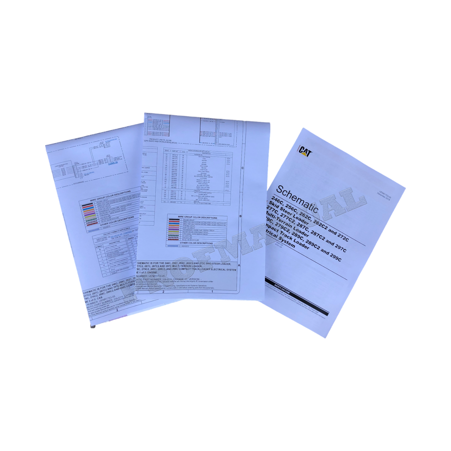 Caterpillar 246C 256C 262C 262C2 272C Loader Electric Schematic Service Manual