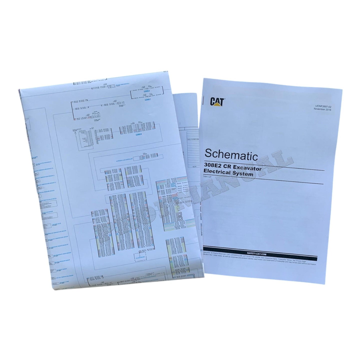 Caterpillar 308E2 CR Excavator Electric System Schematic Service Manual TMX1-Up