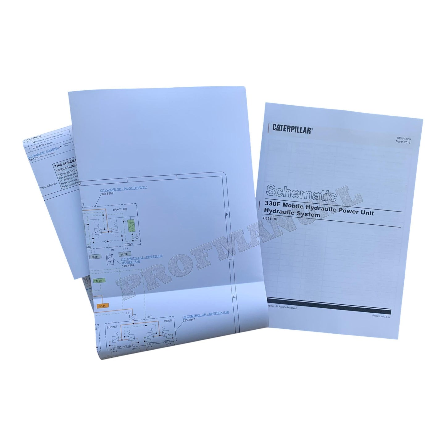 Caterpillar 330F Excavator Hydraulic Schematic Service Manual