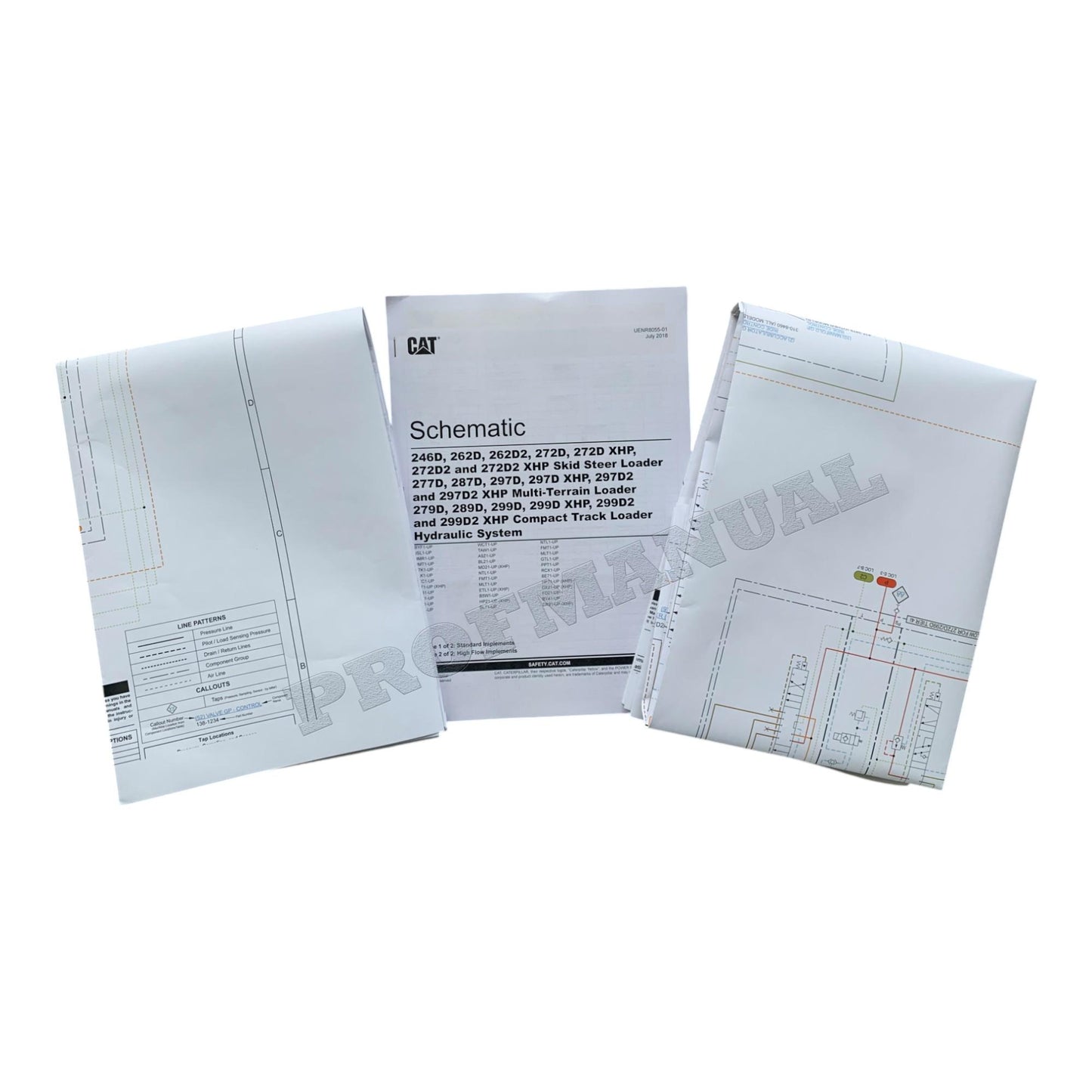 Caterpillar 246D 262D 262D2 272D Loader Hydraulic Schematic Service Manual