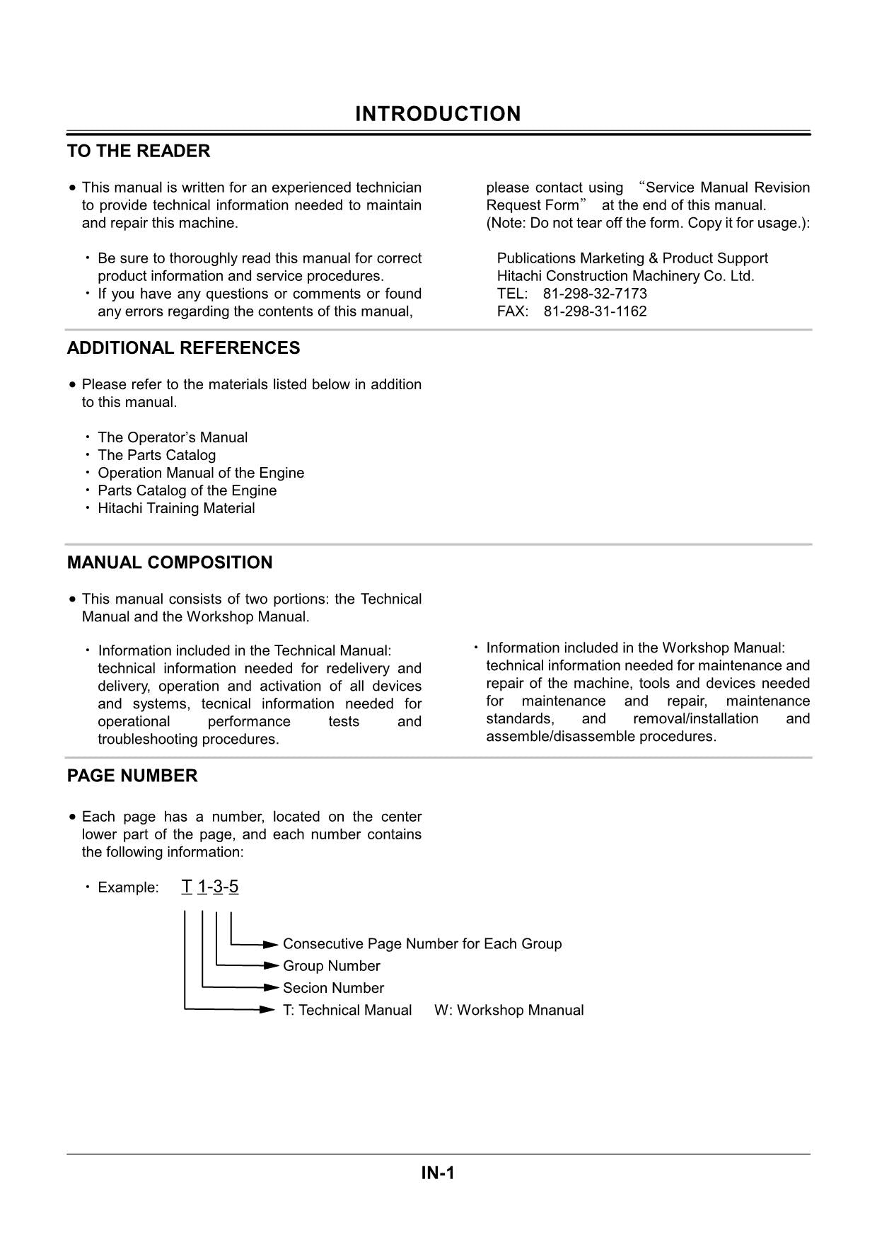 Hitachi EX55UR-3 Excavator Workshop Repair Service manual