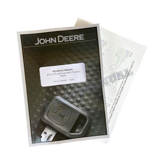 JOHN DEERE 8570 8770 8870 8970 TRACTOR REPAIR MANUAL + !BONUS!