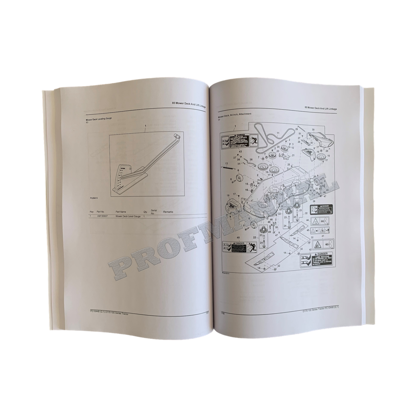 JOHN DEERE D170 TRAKTOR-ERSATZTEILKATALOG-HANDBUCH + !BONUS!