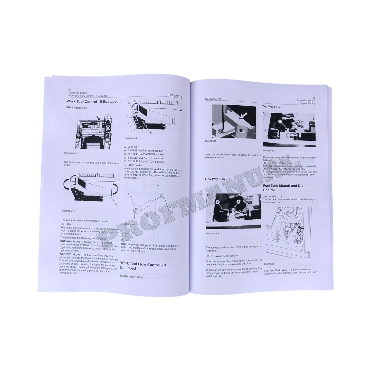 Manuel d'utilisation de la mini-pelle hydraulique Caterpillar 305.5E MX51-1499