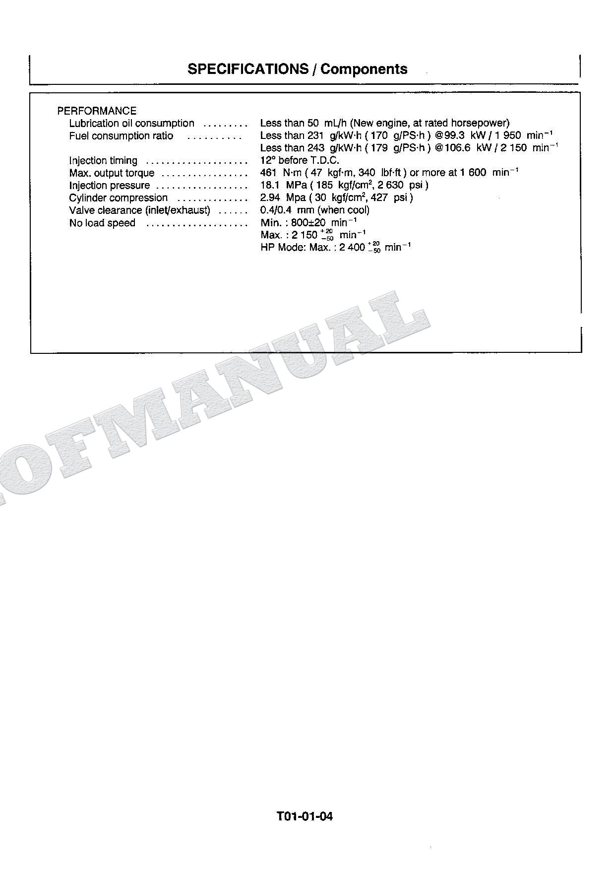 HITACHI EX200-5 EXCAVATOR Service manual Operational Principle