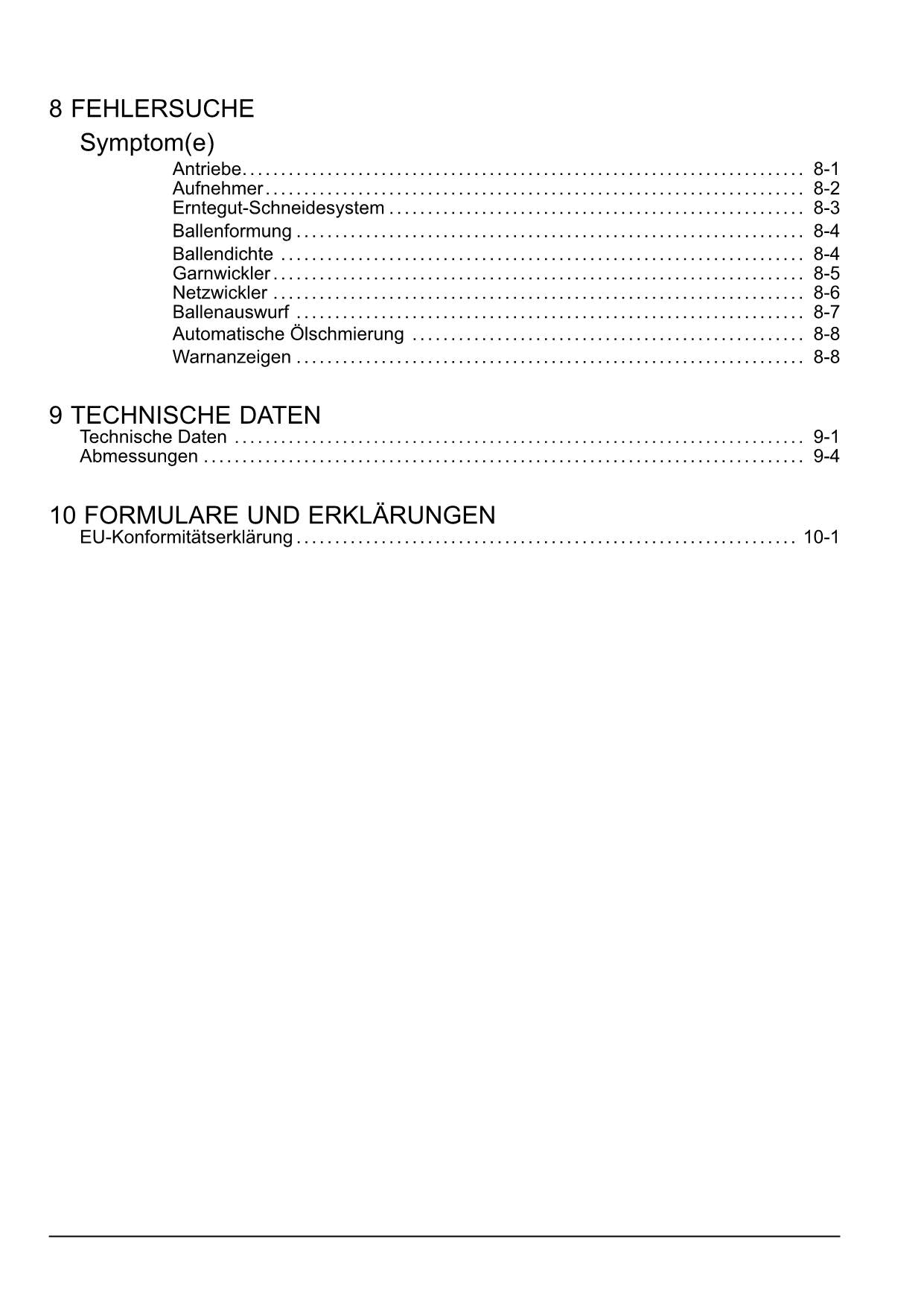 New Holland BR155 Rundballenpresse Manuel d'instructions