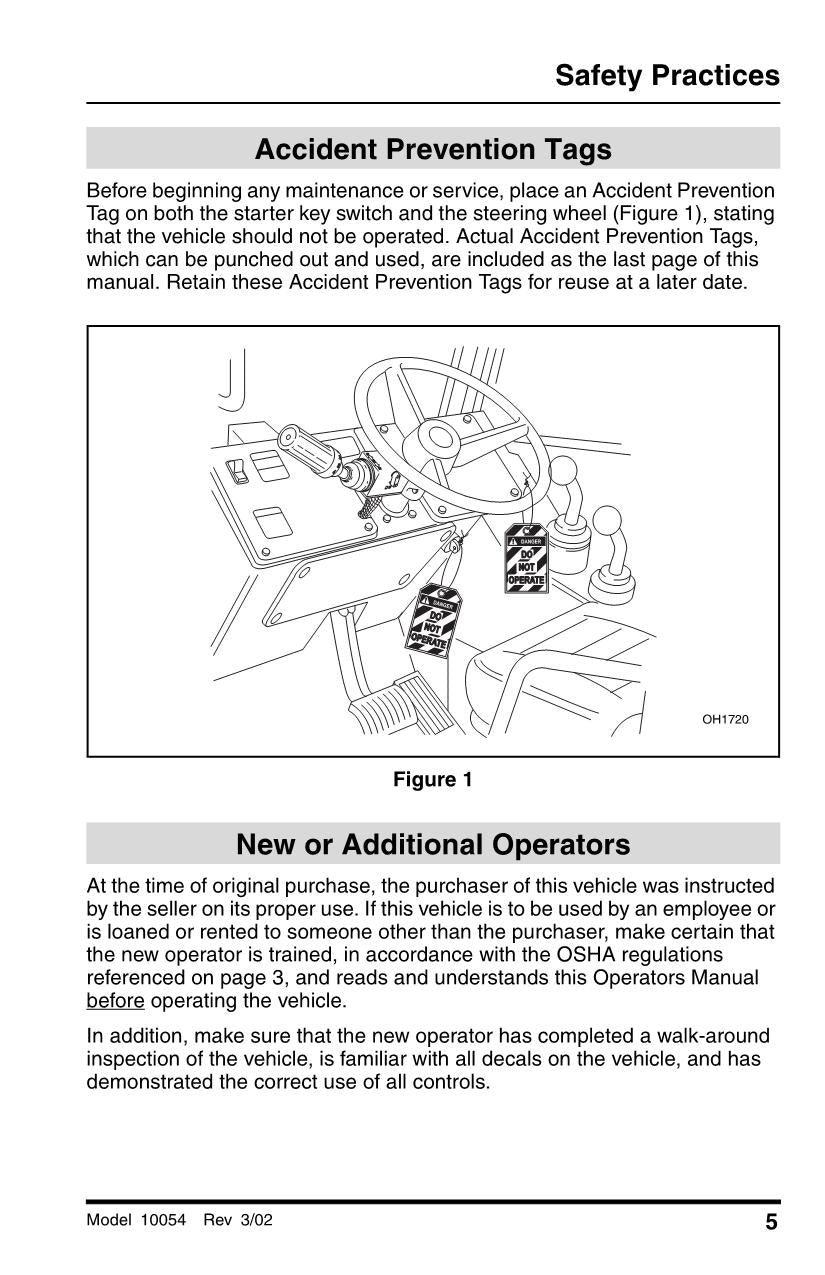 SKYTRAK 10054 Telehandler Maintenance Operation Operators Manual 8990394