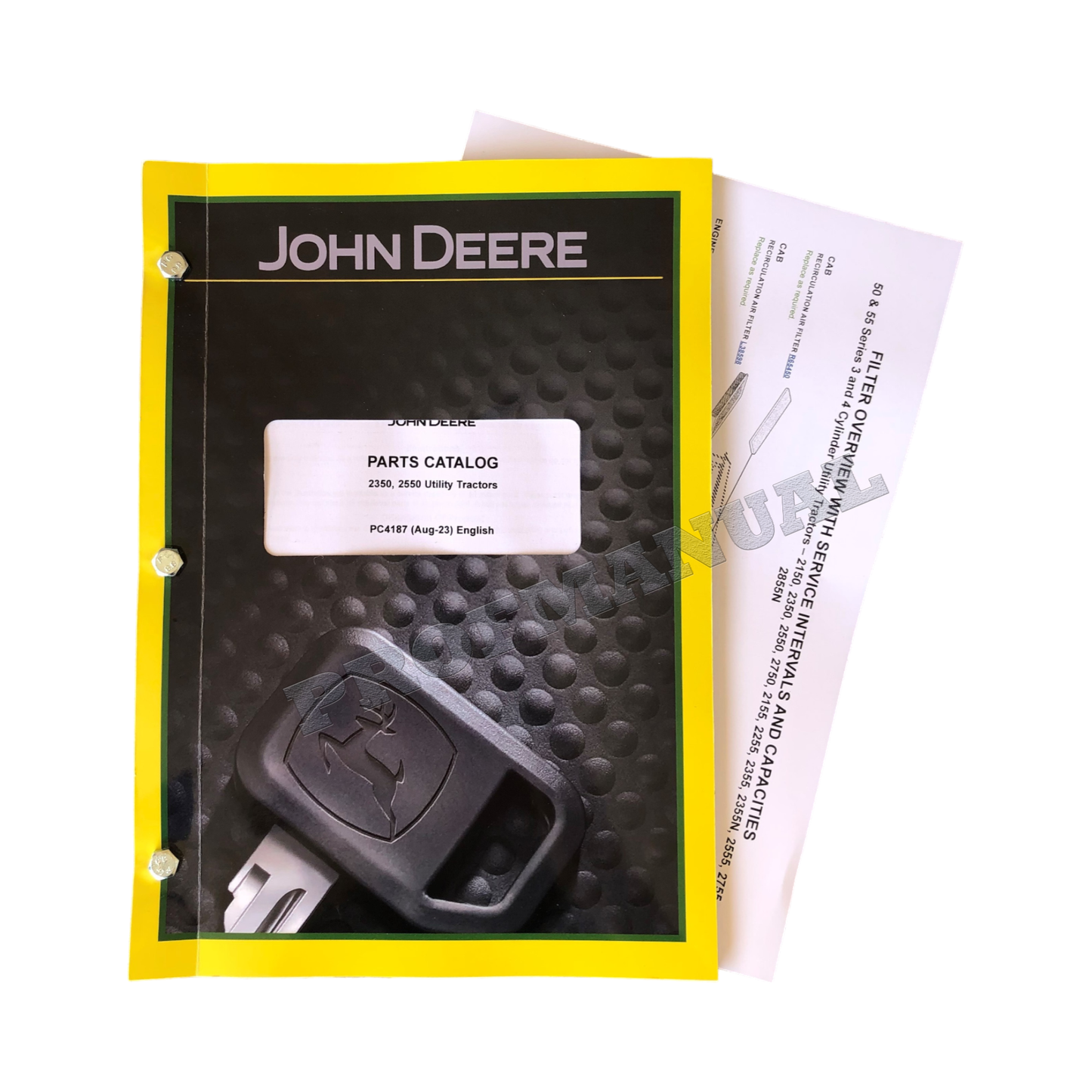 CATALOGUE DE PIÈCES DÉTACHÉES POUR TRACTEUR JOHN DEERE 2350 2550 + !BONUS!