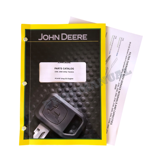 JOHN DEERE 2350 2550 TRAKTOR-ERSATZTEILKATALOG-HANDBUCH + !BONUS!