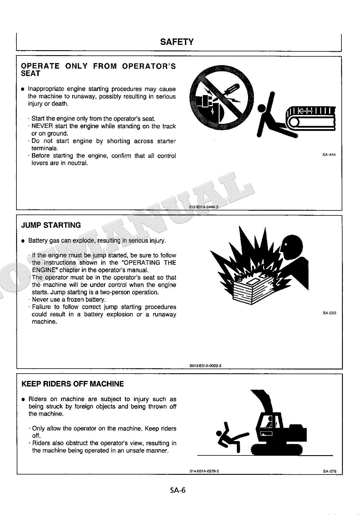 HITACHI EX200-5 Excavator Service manual Troubleshooting with Big Schematics