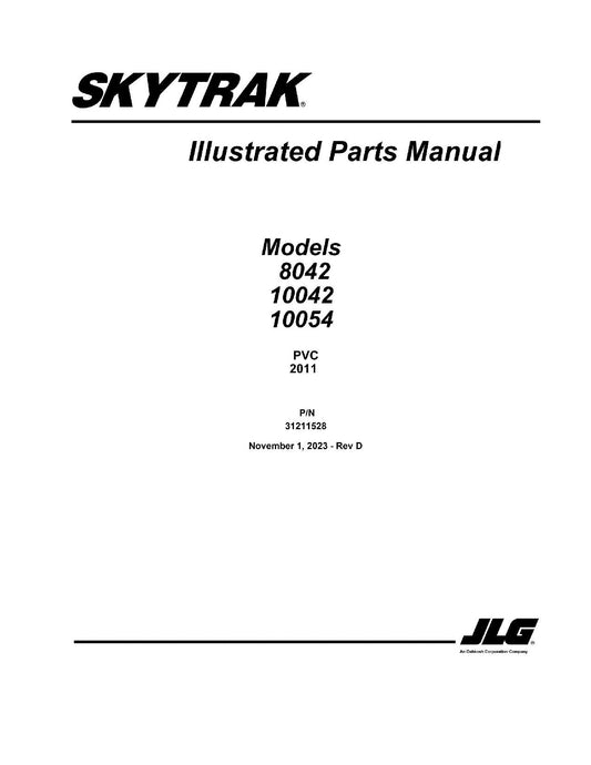 SKYTRAK 10042 10054 8042 Telehandler Parts Catalog Manual