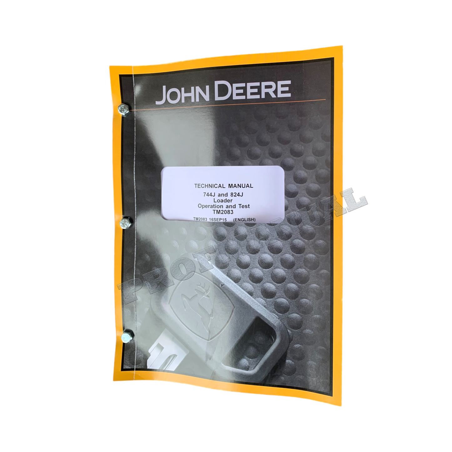 MANUEL D'ENTRETIEN ET DE TEST DE FONCTIONNEMENT DU CHARGEUR JOHN DEERE 744J 824J + !BONUS!