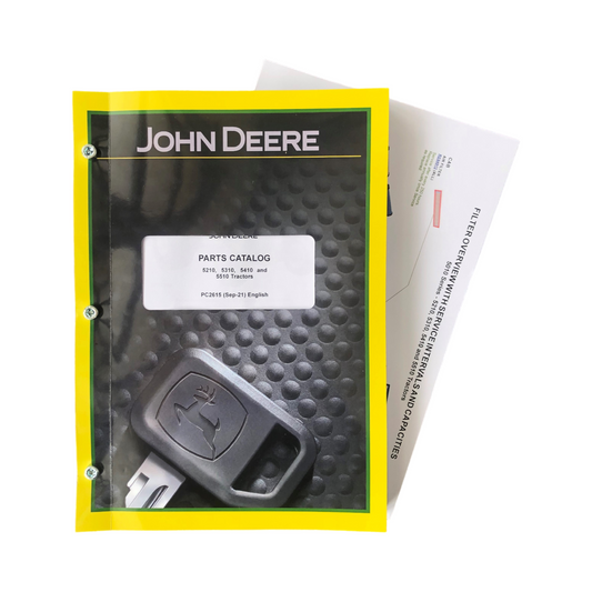 JOHN DEERE 5210 5310 5410 5510 TRAKTOR-TEILEKATALOG-HANDBUCH + !BONUS! 