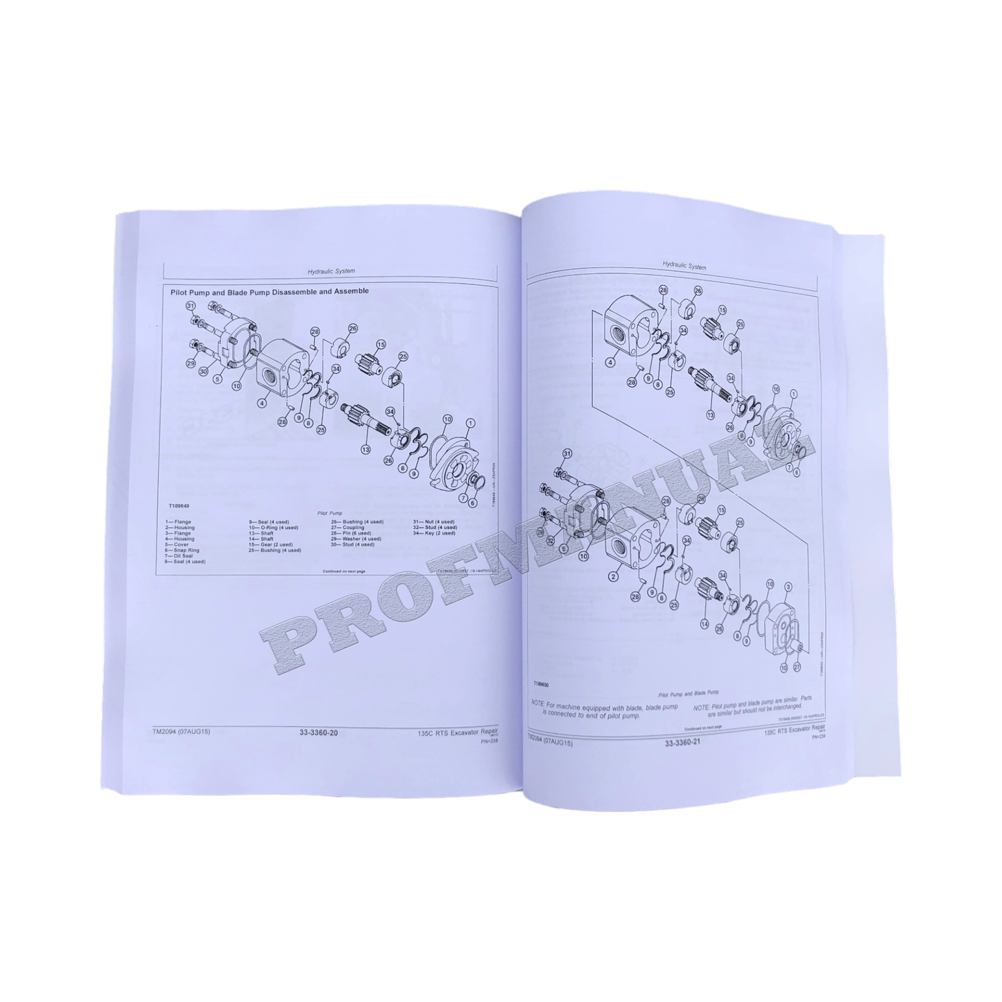 JOHN DEERE 135C RTS EXCAVATOR REPAIR SERVICE TECHNICAL MANUAL TM2094 +BONUS!