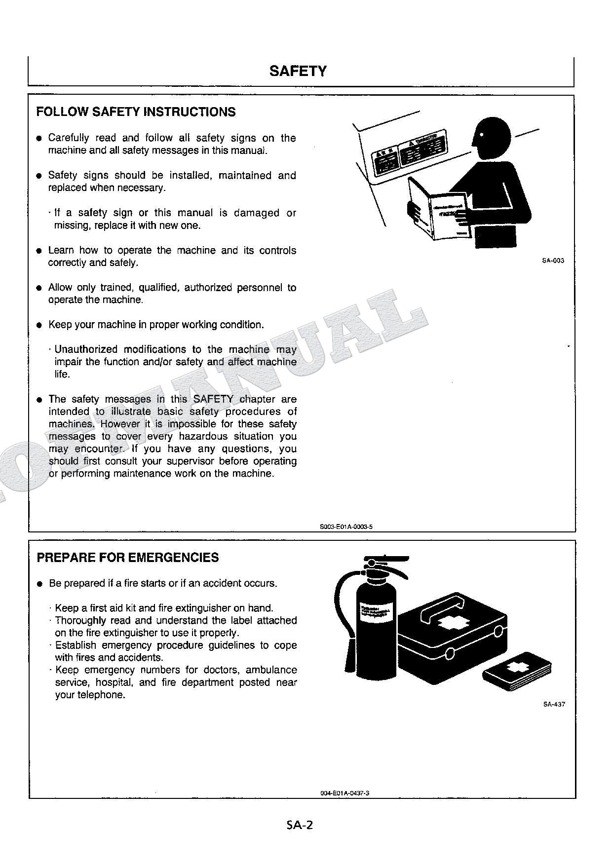 HITACHI EX200-5 Excavator Service manual Troubleshooting with Big Schematics