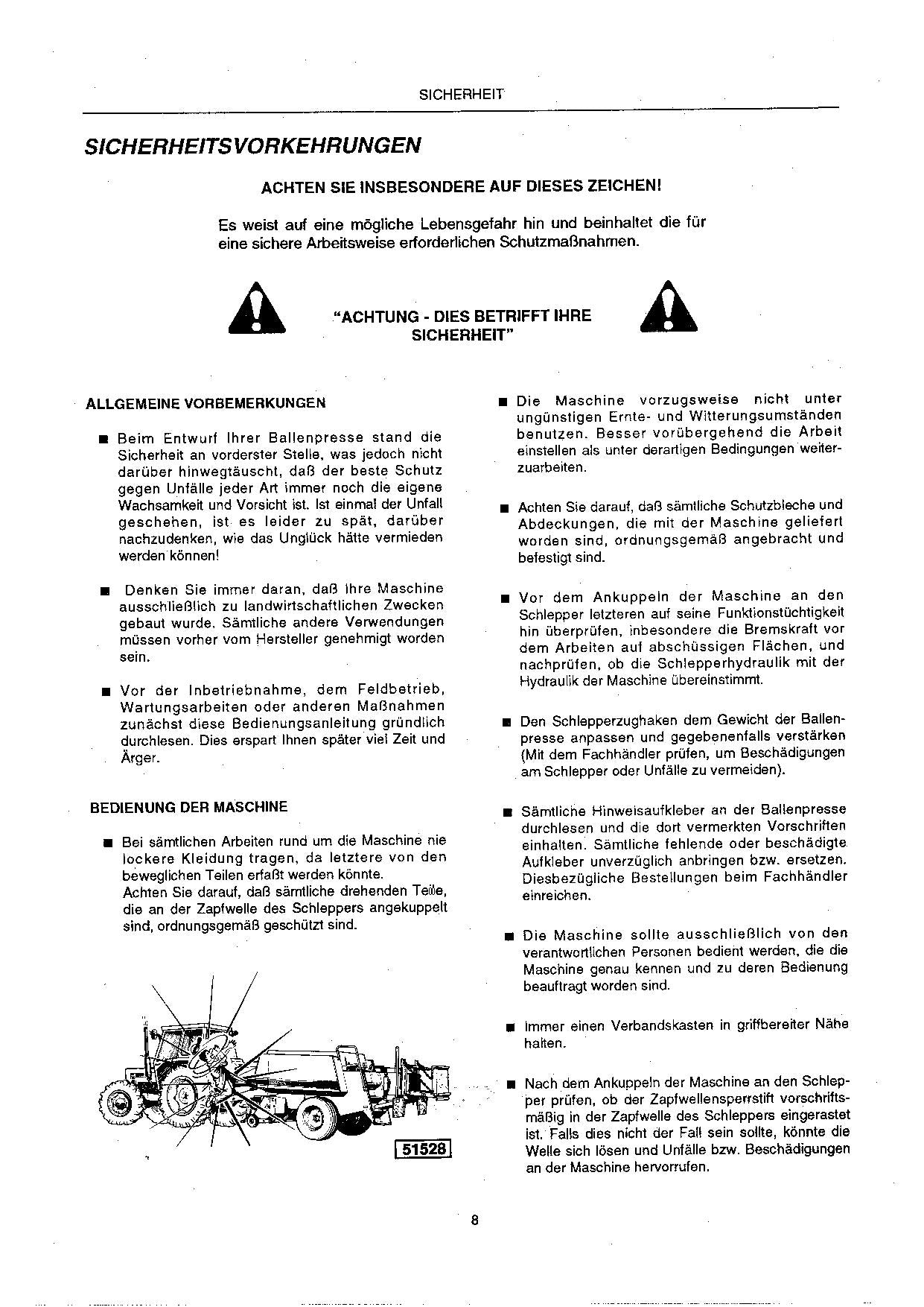 New Holland Hesston 4820 Grosballenpresse Manuel d'instructions