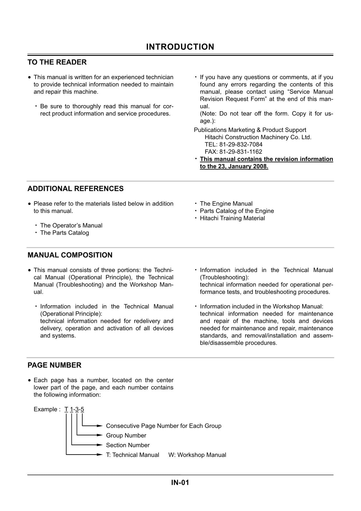 Hitachi ZX8-2 ZX10U-2 Excavator Service Manual with Schemes