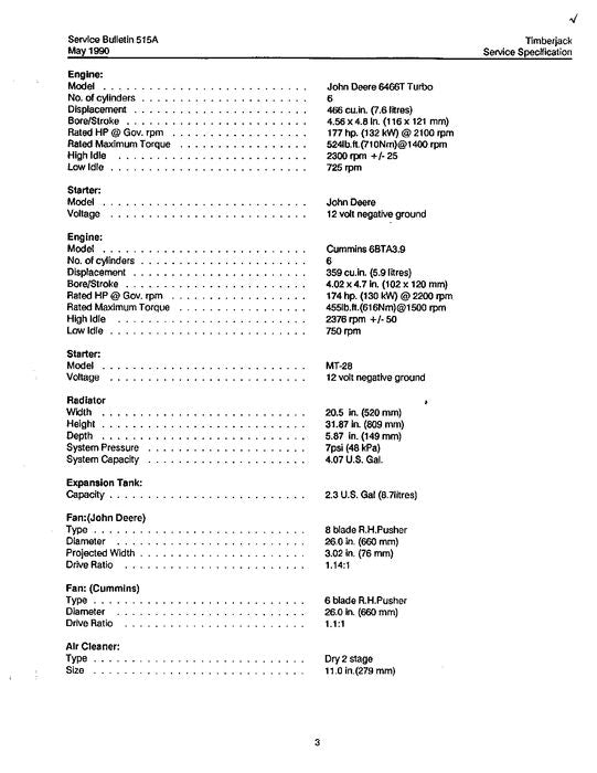 JOHN DEERE 2515 2518 2520 T25 TRACKED FELLER BUNCHER SERVICE MANUAL