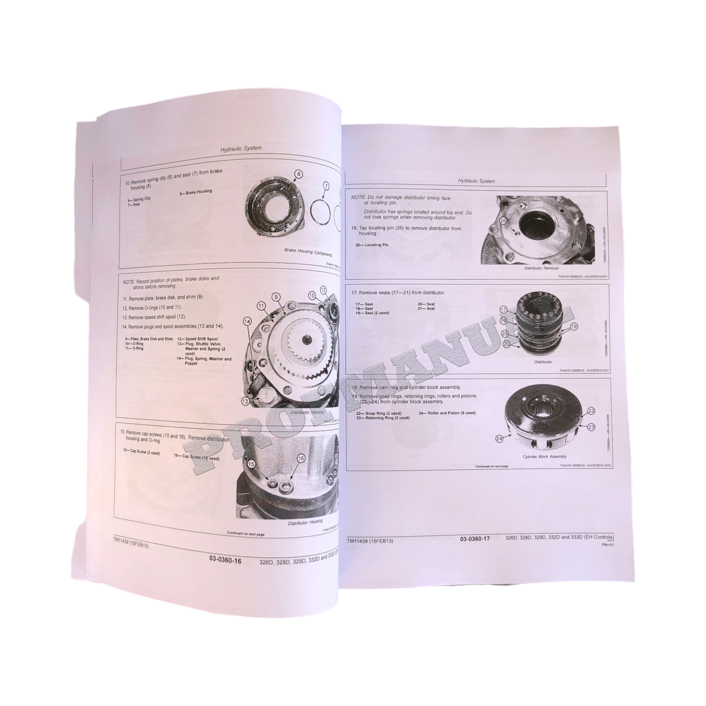 REPARATUR- UND SERVICEHANDBUCH FÜR KOMPAKTLADER JOHN DEERE 326D 328D 329D + !BONUS!