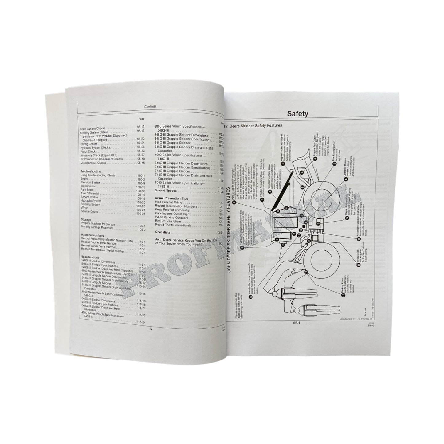 JOHN DEERE 540G 640G 548G 648G III SKIDDER OPERATORS MANUAL #1