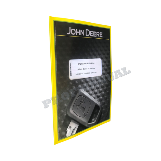 MANUEL D'UTILISATION DU TRACTEUR JOHN DEERE X570 X580 X584 X590160001-