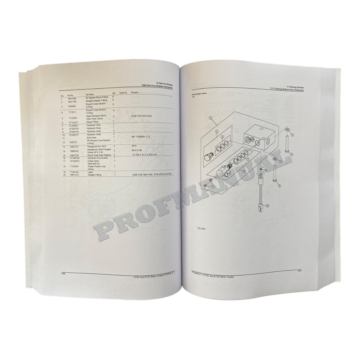 JOHN DEERE 670D 672D MOTOR GRADER PARTS CATALOG MANUAL