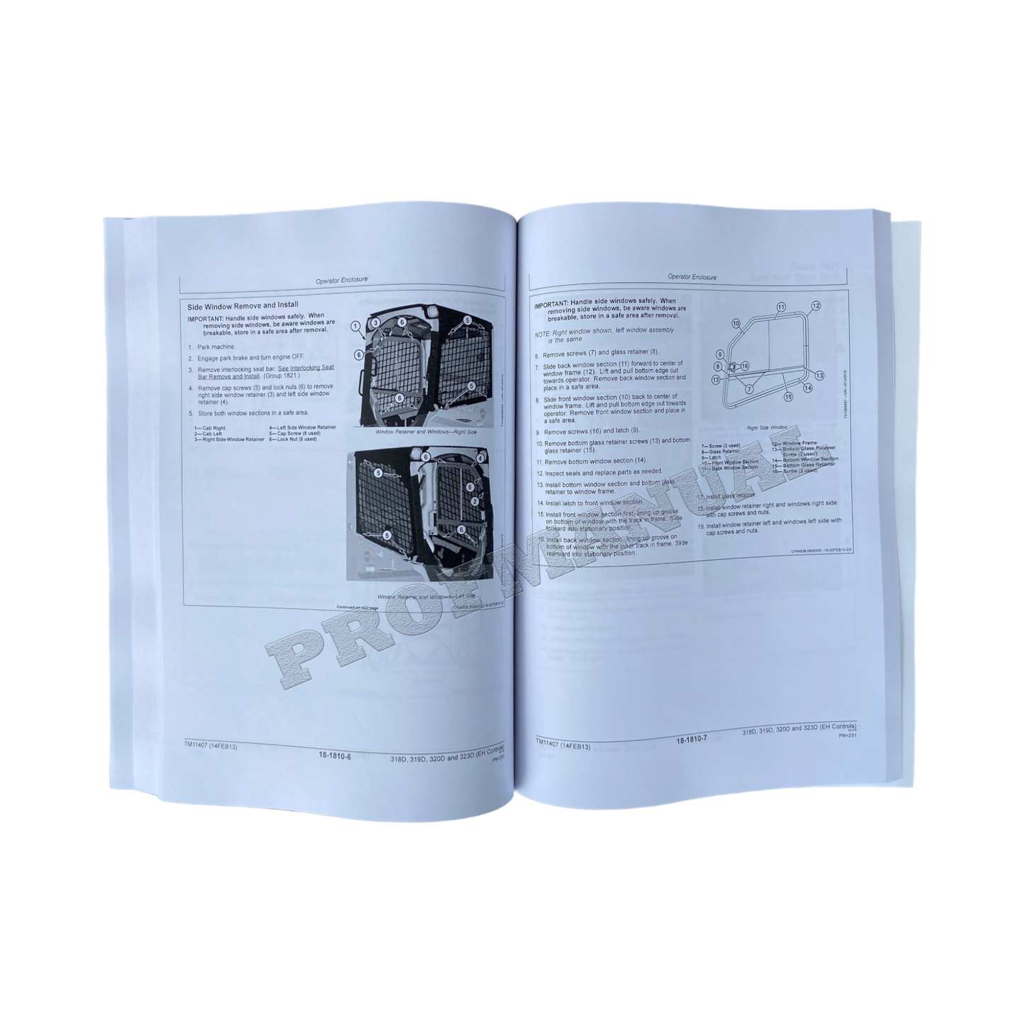 JOHN DEERE 318D 319D 329D 320D 323D KOMPAKTLADER REPARATUR-SERVICEHANDBUCH BONUS