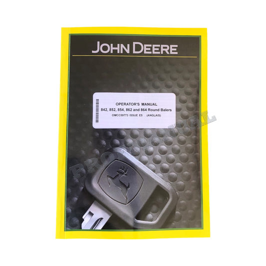 JOHN DEERE 842 852 854 864 862 BALER OPERATORS MANUAL