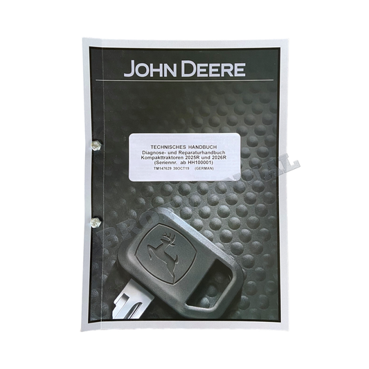 JOHN DEERE 2025R 2026R KOMPAKTTRAKTOR DIAGNOSTIC REPARATURHANDBUCH