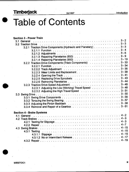 JOHN DEERE 850 950 TRACKED FELLER BUNCHER SERVICE MANUAL s-n 977000-997439