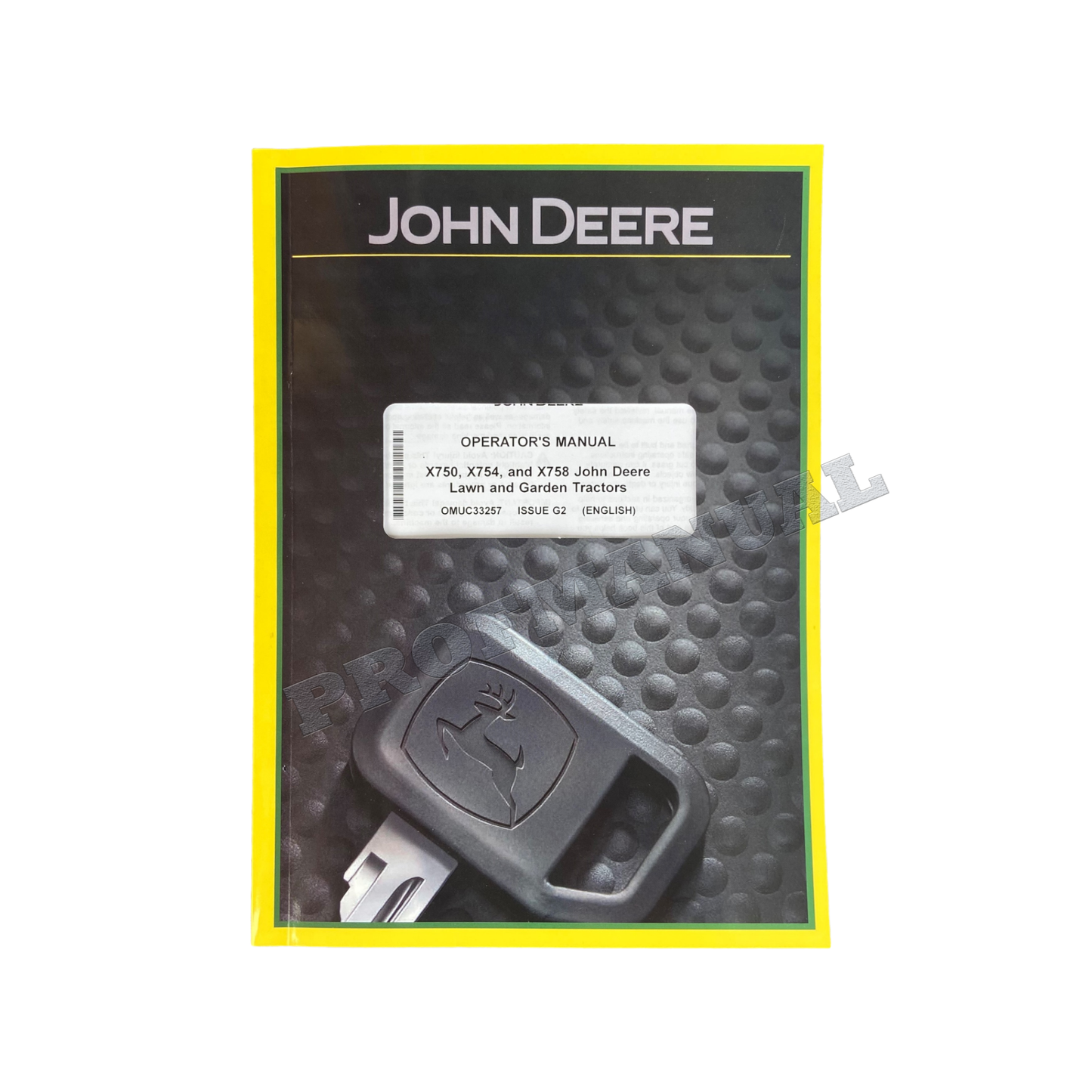 JOHN DEERE X750 X754 X758 TRACTOR OPERATORS MANUAL SER 110001-