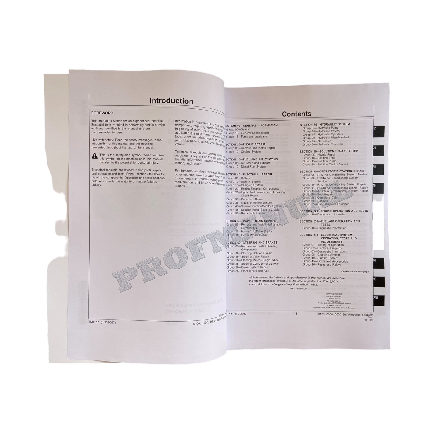 JOHN DEERE 6500 6100 6600 SPRÜHGERÄT SERVICEHANDBUCH