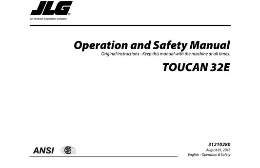 TOUCAN 32E Vertical Lift Maintenance Operation Operators Manual