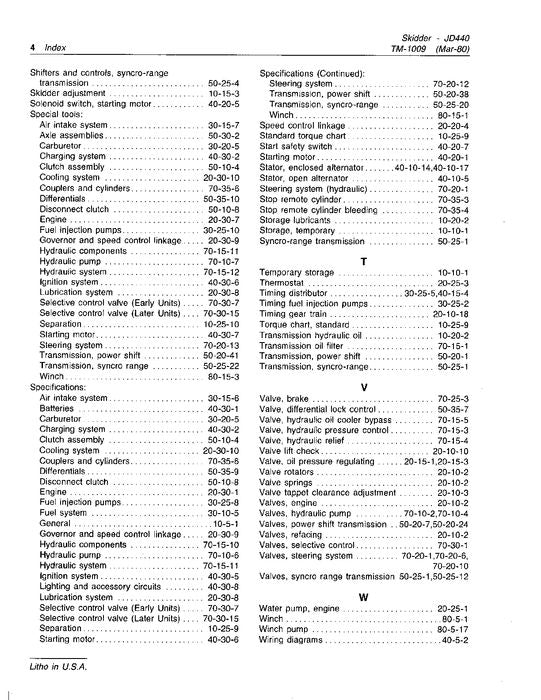 JOHN DEERE 440 440A 440B SKIDDER SERVICE-REPARATURHANDBUCH