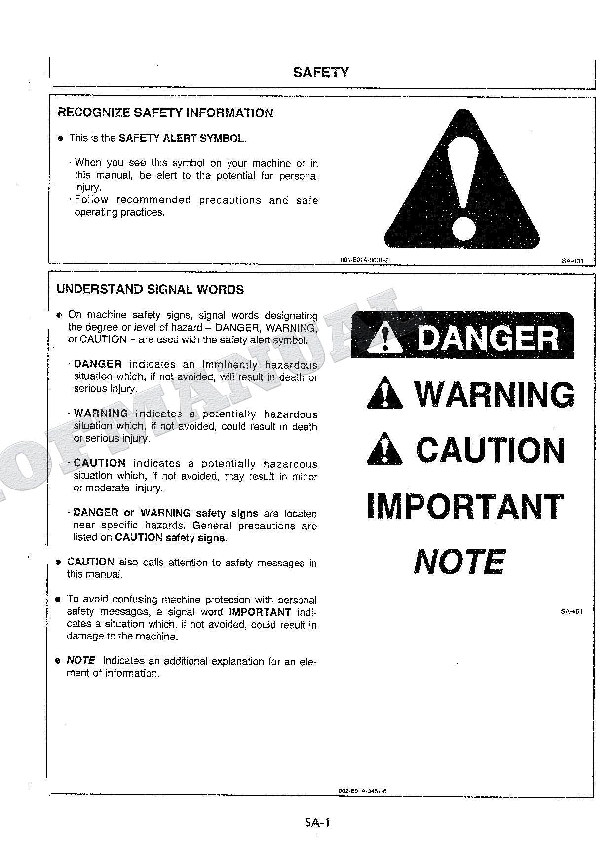 HITACHI Working Range Base Roll Angle Monitor EX-5 Excavator Service manual