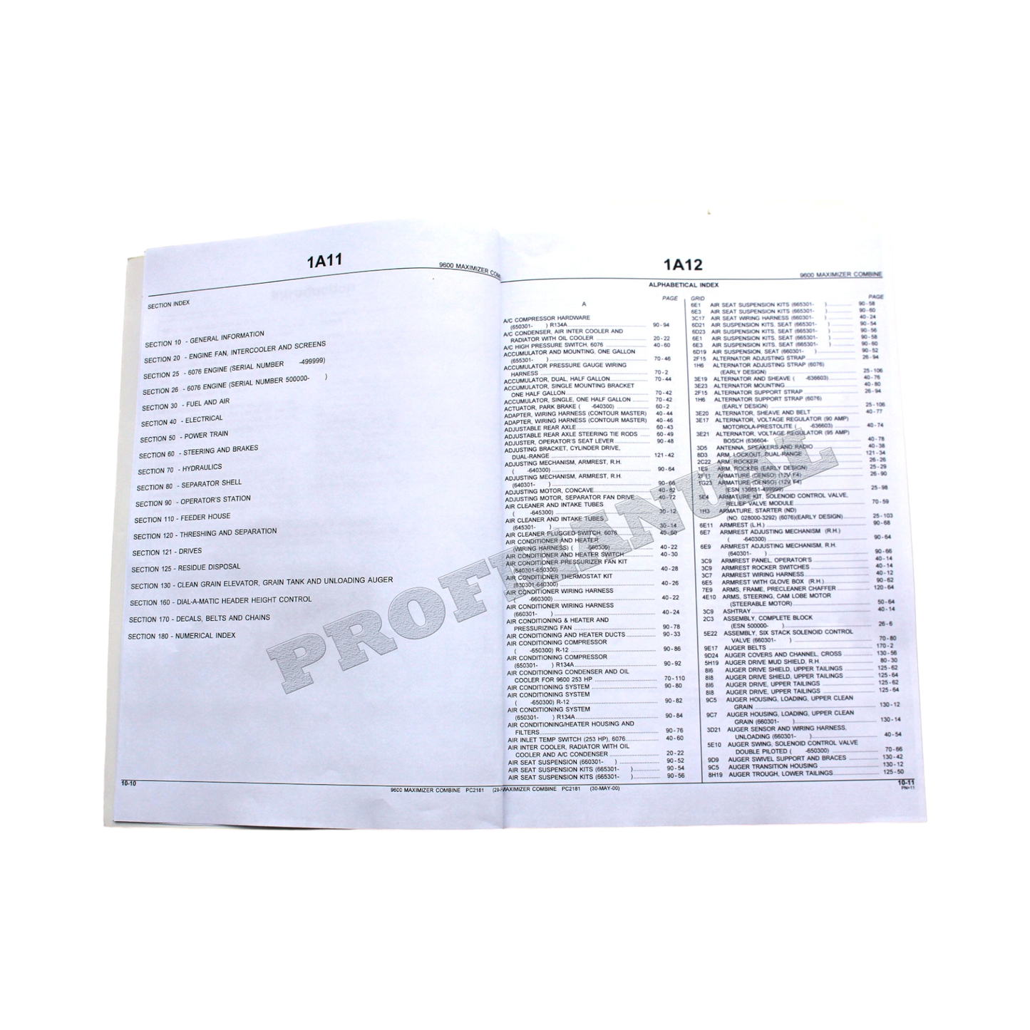 JOHN DEERE 9600 MAXIMIZER MÄHDRESCHER-ERSATZTEILKATALOG-HANDBUCH + !BONUS!